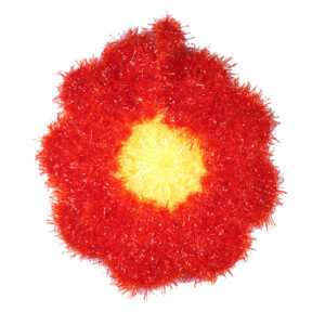 Red Flower Scrubbie Sponge