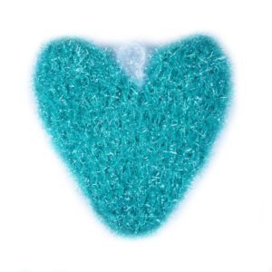 Green Heart Scrubbie Sponge