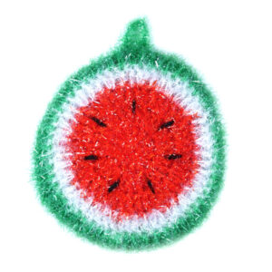 Watermelon Round Scrubbie Sponge