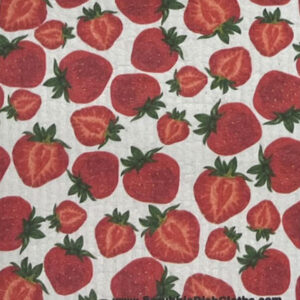 Strawberries Scrubbie Towel