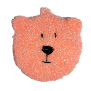Orange Bear Scrubbie