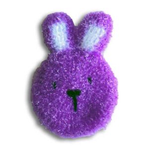 Purple Bunny Scrubbie